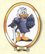 Picsou, tel qu'il était en 1885, au moment de l'histoire, selon Don Rosa.