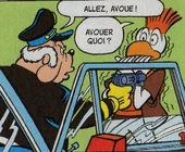 Le commissaire Finot arrête un futur "criminel" grâce à l'invention de Géo Trouvetou.