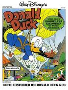 Couverture de la revue norvégienne Beste historier om Donald Duck & Co no34 réalisée par Daniel Branca.