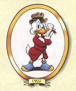 Balthazar Picsou tel qu'il était à l'époque de l'histoire selon Don Rosa.