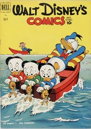 Couverture du comic book Walt Disney's Comics and Stories n°130 où est parue pour la première fois Donald et le tic numismatique.