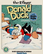 Couverture de De beste verhalen van Donald Duck n°4 illustrant l'histoire et réalisée par Daan Jippes.