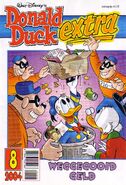 Couverture du magazine néerlandais Donald Duck Extra n°2004-08 illustrée par Maarten Janssens.