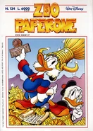Couverture du magazine italien Zio Paperone n°134 dessinée par Marco Rota pour illustrer l'histoire.