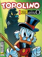 Couverture du Topolino n°2988 imaginée et dessinée par Alessandro Perina, qui illustre l'histoire.