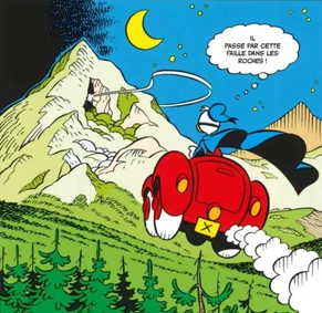 Fantomiald parvient à localiser le repaire de Géox, dans le Mont Creux.