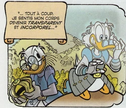 Picsou explique à son neveu comment Flairdius s'est débarasser de lui ! 