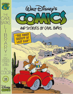 Couverture du The Carl Barks Library of Walt Disney's Comics and Stories in Color n°28 pour cette histoire.