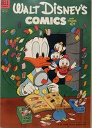 Couverture du comic book Walt Disney's Comics and Stories n°161 où est parue pour la première fois l'histoire, dessinée par Carl Barks.