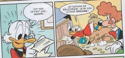 Picsou découvre une lettre