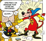Spectrus dévoile son vrai visage à Donald.