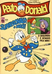 Couverture du magazine espagnol Pato Donald qui illustre Sur les traces de Super Duflair !.