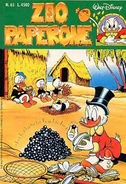Couverture du magazine italien Zio Paperone n°65 illustrant l'histoire et dessinée par Franco Bruna.