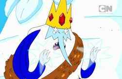 Ice King using his powers