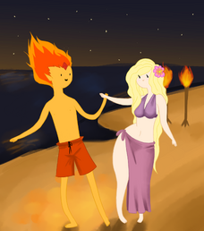 2 at the beach by esfiree-d5gdrsw