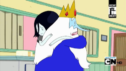 1 S4 E25 Ice King and Marceline hug