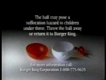 Burger King CPSC Pokeball Toy Recall 1999 2000 Public
