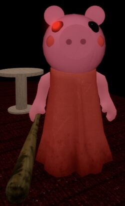 Roblox-SÓ PODE USAR ITENS ROSA(Piggy Alpha) 