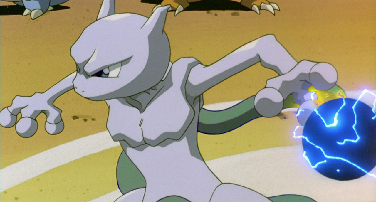 Shiny mewtwo using the move physic