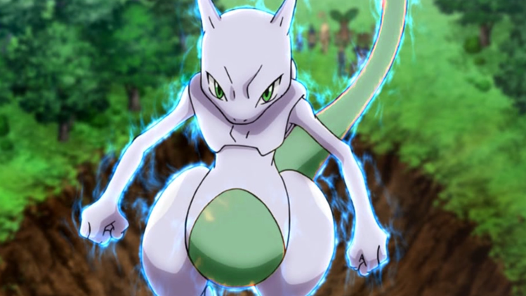 Shiny mewtwo using the move physic