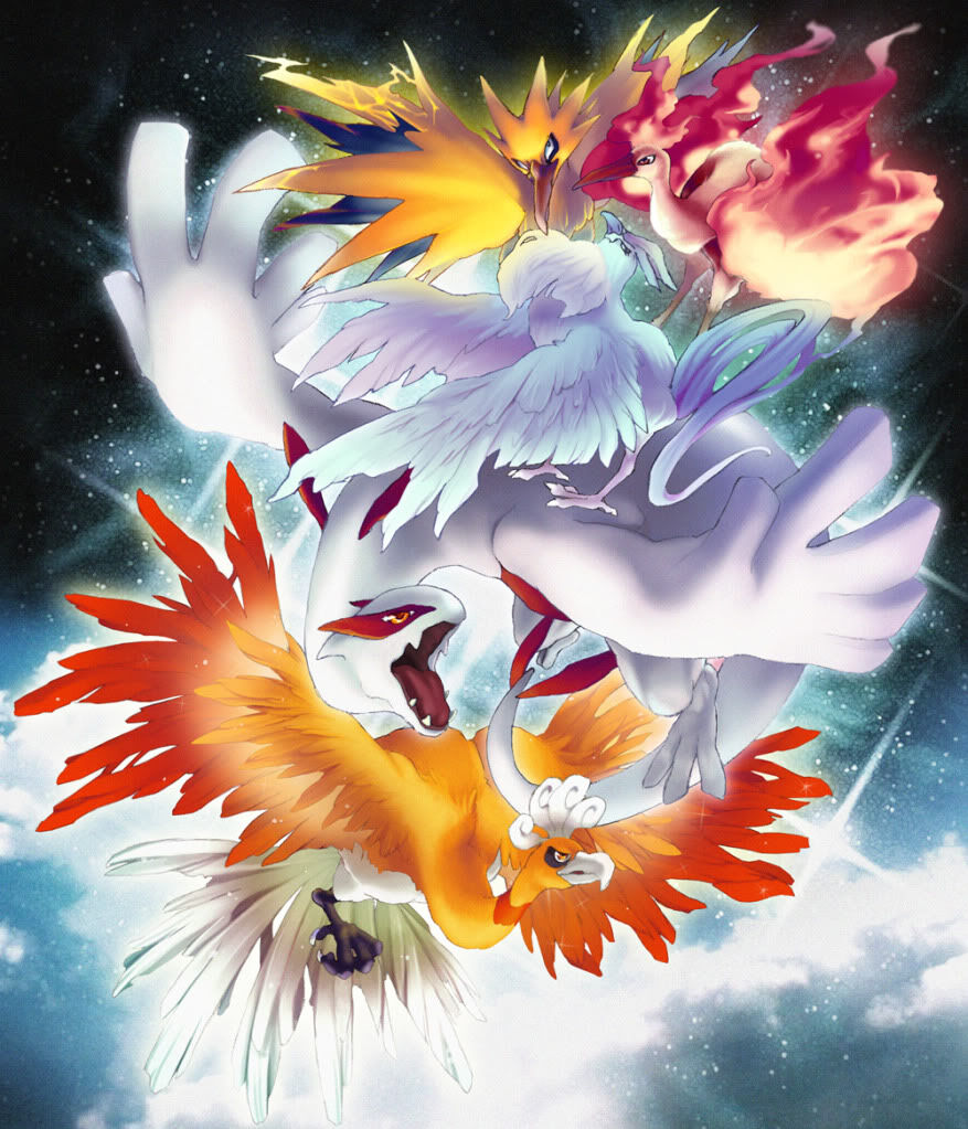 Zapdos and Moltres Kill Articuno and Lugia 