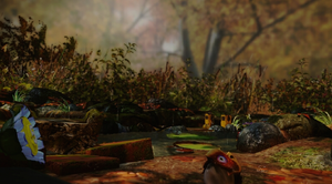 A scenery shot of the first area through the KopPad.