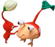 Artwork of a Bulbmin and a Red Pikmin