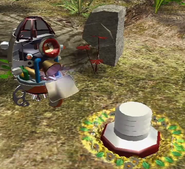 The Extraordinary Bolt being retrieved by the S.S. Dolphin in Pikmin