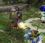The #2 Ionium Jet being taken to the S.S. Dolphin in Pikmin