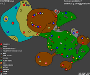 A map of The Impact Site in Challenge Mode.