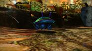 A better look at the Iridescent Flint Beetle in Pikmin 3.