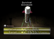The Survival Ointment being analyzed in Pikmin 2