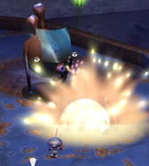 The mortar blast of a Gatling Groink.
