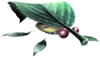 Pikmin 2's official artwork of a Skitterleaf.