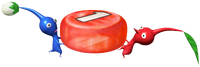 Pellet being carried P1