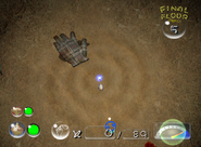 The location of the Five-man Napsack in Pikmin 2