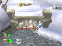 A white wooden gate in Pikmin 2