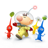 Captain Olimar in Super Smash Bros. for Wii U/3DS.