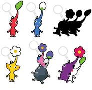 Pikmin assorted keychains