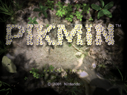 The title screen for Pikmin.