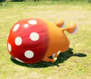 A sleeping Red Bulborb from Pikmin 4