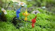 The three original pikmin in HD.