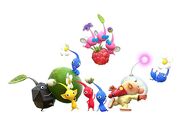 Promotional artwork for Hey! Pikmin.