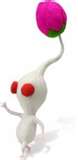 A clay model of a White Pikmin.