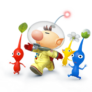 Captain Olimar and Pikmin - Super Smash Bros