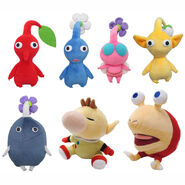 An official Pikmin plush set, including Captain Olimar.