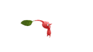 A hanging Red Pikmin.