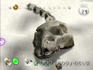 One of the skulls found in the Distant Spring, along with what appears to be a spinal cord.