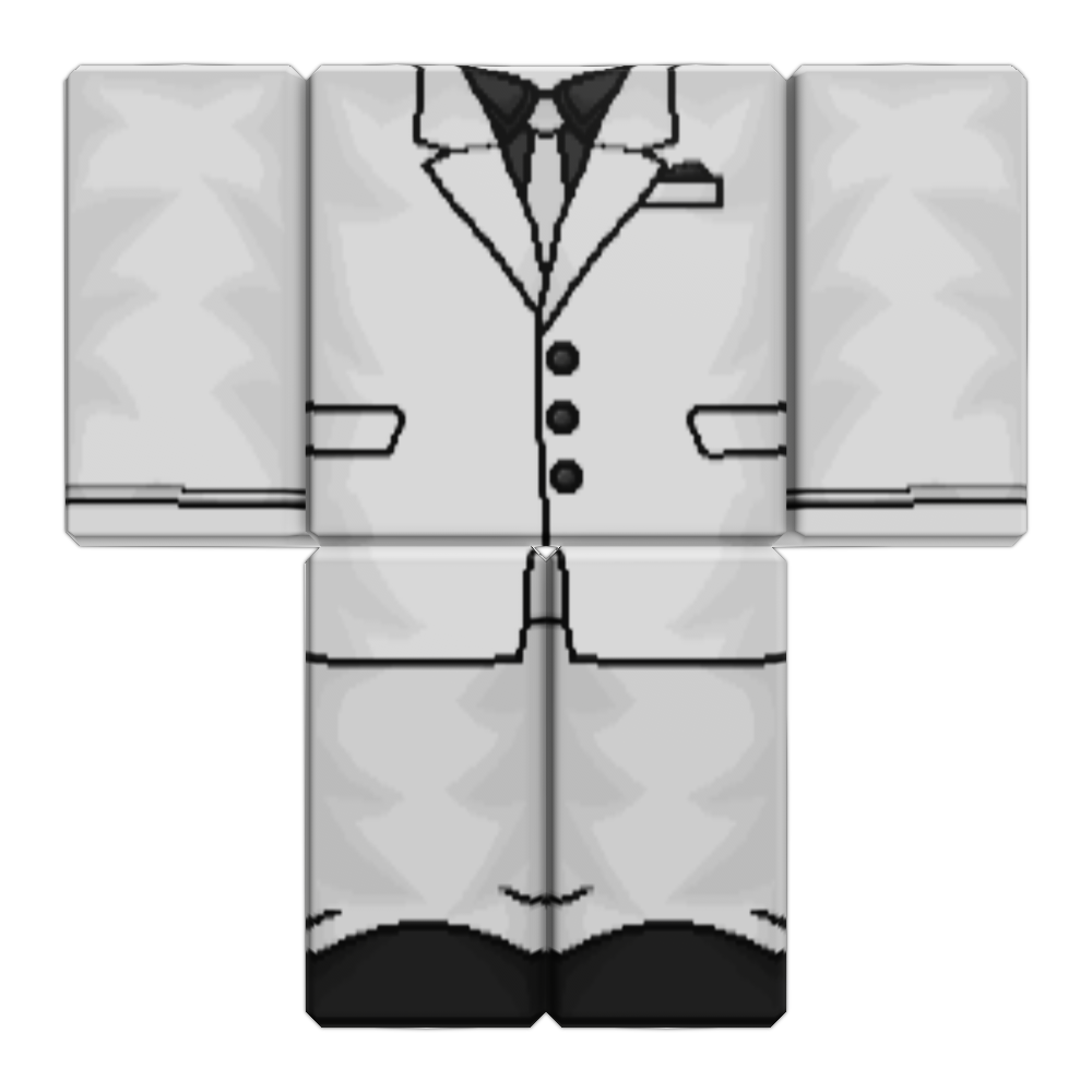 White Roblox suit T-shirt em 2023