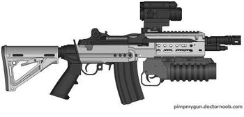 K-87 Arctic Scout Carbine with K-77 Ultra Compact 40mm Grenade Launcher